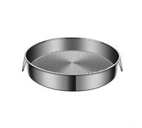 Feeshoppher Molde para tartas de 24 a 32 cm, de acero inoxidable, redondo, antiadherente, para cocinar al vapor, para Navidad, cumpleaños, cocina, hornear, tarta de queso, pizza, plato hondo (28 cm)