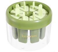 Feeshoppher Moldes de hielo de 8 rejillas triangulares para hacer material PS PP, herramienta de cocina reutilizable para postres caseros, frutas, yogur, jugos, liberación sin esfuerzo con agua tibia