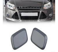 Feeshoppher Par de fundas para lavafaros delanteros para Ford Focus 2012-2014, material plástico, accesorio de repuesto a prueba de golpes, lados izquierdo y derecho, parte exterior del coche, se