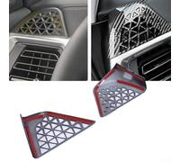 Feeshoppher Para BMW X5 X6 G05 G06 G07 2023-2025 cubierta de marco de ventilación lateral del tablero en textura de fibra de carbono ABS Trim