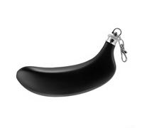 Feeshoppher Petaca de acero inoxidable con forma de plátano, botella de whisky de tamaño de bolsillo de 5 onzas con tapa de cobre y embudo, diseño novedoso de frutas para bebidas alcohólicas de vino o