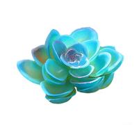Feeshoppher Plantas suculentas artificiales de PVC con diseño realista realista para escritorio, hogar, oficina, jardín, boda, fiesta, decoración, incluyendo jacinta de agua de aloe vera (flor de loto