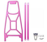 Feeshoppher Portabicicletas plegable trasero CNC de aleación de aluminio para Brompton Pline Cline, 340 x 140 mm, soporte de equipaje ligero con soportes y tornillos, negro, naranja, dorado y rosa