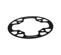 Feeshoppher Protector de cadena de bicicleta de aleación de aluminio 104BCD, cubierta de piñón de manivela para bicicleta de carretera MTB, protector de placa dental ultraligero 32-42T (negro) (32-34T
