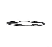 Feeshoppher Protector de cadena de bicicleta de aleación de aluminio 104BCD, cubierta de piñón de manivela para bicicleta de carretera MTB, protector de placa dental ultraligero 32-42T (negro) (40-42T