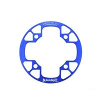 Feeshoppher Protector de cadena de bicicleta de aleación de aluminio 104BCD, cubierta de piñón de manivela para bicicleta de carretera MTB, protector de placa dental ultraligero 32-42T (negro) (32-34T