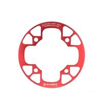 Feeshoppher Protector de cadena de bicicleta de aleación de aluminio 104BCD, cubierta de piñón de manivela para bicicleta de carretera MTB, protector de placa dental ultraligero 32-42T (negro) (36-38T