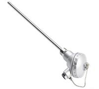 Feeshoppher PT100 Sonda de sensor de temperatura 1/2 pulgada NPT cabeza de terminal de termopar, sensor de acero inoxidable 304 para controlador de temperatura industrial, rango de -200 a 420 ° C (Pip