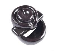 Feeshoppher Quemador de incienso de reflujo de cascada, hecho a mano, soporte de aromaterapia de cerámica con conos mejorados de larga duración para relajación, meditación, yoga, dormitorio, sala de
