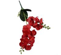 Feeshoppher Ramo de orquídeas artificiales de 12 cabezas de 50 cm con flores realistas de orquídeas de polilla para bodas, fiestas y decoración del hogar, arreglos florales para interiores o
