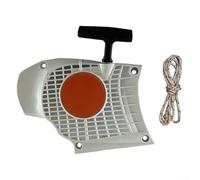 Feeshoppher Recoil Rewind Pull Starter Assembly 1145 080 2100 para MS201 MS201T MS201T MS201TC Piezas de motosierra con diseño de rebote automático, construcción de plástico de funcionamiento suave