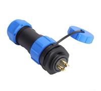 Feeshoppher SP21 IP68 Conector de aviación impermeable con enchufe de panel, opciones de 2 pines a 12 pines, conector industrial de cable y cable para robótica, marina, ferrocarril, sistemas de