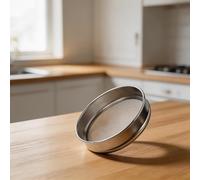 Feeshoppher Tamiz de prueba de inspección cromado de 20 cm con malla de acero inoxidable 304, 4-600 tamaños de malla para laboratorio, farmacéutico, procesamiento de alimentos, metalurgia, minería