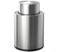 Feeshoppher Tapón de botella de vino al vacío de acero inoxidable con bomba tipo prensa y marcador de fecha para preservar el sabor y el aroma. Tecnología de sellado hermético que mantiene el vino