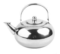 Feeshoppher Tetera de acero inoxidable con colador, acabado pulido espejo, boquilla de precisión y mango resistente al calor para preparar té o café en capacidad de 1 L, 1,5 L, 2 L o 2,5 L (2,5 L)