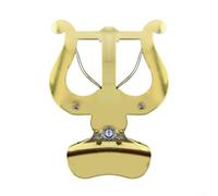 Feeshoppher Trombón Trompeta Bell Clip Soporte de música Lira Marching Clip de partituras Portátil Mu-sic Sheet Clamp Instrumento de viento Trompeta Corneta Flugelhorn Abrazadera Campanas Lyra Mu-sic