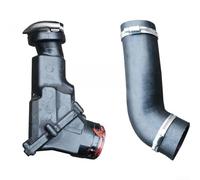 Feeshoppher Turbo Resonator - Manguera de repuesto de goma negra OEM 30740895 30740896 30794890 para S60 V70 S80 C70 XC90 2.4 D Motor Bay Air Pipe Especificación directa de fábrica fácil