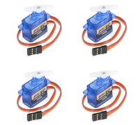 FEETECH FS90R - Micro servo de 9 g, rotación continua de 360° para Arduino & RC Robot | 4 unidades de 1,5 kg Torque 6 V para Helicopter Boat DIY