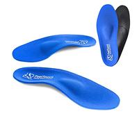 FeetTouch Ortesis de soporte de arco fuerte para neuroma de metatarsalgia Morton, inserto de alivio del dolor de bola de pie, fascitis plantar, pies planos con cojín de talón Poron, Azul,