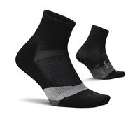 Feetures Calcetines de Cuarto Elite con Amortiguación Ligera - Compresión Dirigida - Nuevo Blanco, M (1 Par)