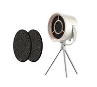 Feeuid Campana Extractora PortáTil para Cocina, Extractor de Aire, Campana Extractora de Sobremesa para Cocinar con 3 Velocidades para Barbacoa Interior, Olla Caliente, Color Leche
