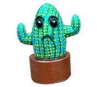 Feeuid Muñeca de Cactus, Cactus de Ojos Grandes, Miniatura, Adornos Únicos de Cactus para Escritorio, Decoración de Habitación B