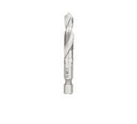 FEFHFKZCZZ Brocas de macho roscar M3-M10, machos HSS, juego desbarbado y avellanado, broca combinada métrica, compuesta acero alta velocidad(Silver M8x1.25)