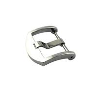 FEFHFKZCZZ Hebilla De Metal Macizo Compatible con For Panerai 20 Y 22 Mm, Correa Caucho Pasador Rosca Mate(Silver-Matte-22mm)