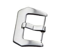 FEFHFKZCZZ Hebilla metálica for Reloj de Hombre, 16 mm, 18, 20, 22, 24, 26(Silver 22mm)