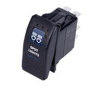 FEFHFKZCZZ Interruptor de luz LED for coche, barco, camión, palanca de 5 pines, impermeable, 12/24 V, luz trasera de marcha atrás(Spot lights)