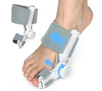 Fefod Corrector de Juanetes, Enderezador del Dedo Gordo del Pie con Botones Ajustables para Mujere y Hombre, Férula para Juanetes con Correas Ajustables, Separador Dedos Pie para Protector Dedos Pie