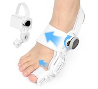 Fefod Corrector de Juanetes, Enderezador del Dedo Gordo del Pie con Botones Ajustables para Mujere y Hombre, Férula para Juanetes con Correas Ajustables, Separador Dedos Pie para Protector Dedos Pie