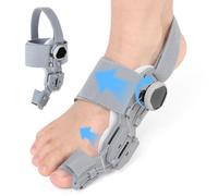 Fefod Corrector de Juanetes, Enderezador del Dedo Gordo del Pie con Botones Ajustables para Mujere y Hombre, Férula para Juanetes con Correas Ajustables, Separador Dedos Pie para Protector Dedos Pie