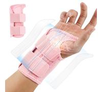 Fefod Muñequera Tendinitis Muñeca, Ferula Tunel Carpiano con 2 Férulas y Apertura Pulgar Suave, Muñequera Elástica Transpirable Ajustable para Hombre y Mujer para Esguinces y Artritis, Derecha, L/XL