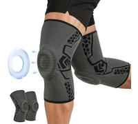 Fefod Rodilleras Menisco y Ligamento, Rodillera de Compresión con Almohadillas de Gel de Rótula y Estabilizadores Laterales para Hombre y Mujer, Antideslizante Rodillera para Correr y Artritis, XL