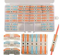 Feggizuli 30pcs Conectores Eléctricos Rapidos con Palanca en línea 1 a 1, Conectores Compactos de Conductores se Pueden Combinar Libremente, Bornes de Conexion Electrica de Empalme de Bricolaje