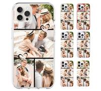 Fegiuly Funda de teléfono con foto personalizada para iPhone 17/16/15/14/13/12/11 Pro Max XR XS 8 7 Plus, regalo personalizado para mamá, papá, pareja, Acción de Gracias, cumpleaños, Navidad