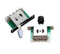 Fegtrty 1 interruptor selector de 5 vías para reemplazo Tele Strat y 1 interruptor selector de 3 vías, interruptores de palanca de palanca de guitarra para guitarra eléctrica Tele