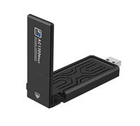 Fegtrty 1300Mbps USB3.0 Adaptador WiFi Banda Dual 2.4G 5Ghz Adaptador InaláMbrico Antena USB Ethernet Receptor de Tarjeta de Red para PC