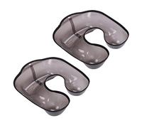 Fegtrty 2 bandejas para el cuello de peluquería, contenedor permanente con forma de cuello, bandeja para el pelo, protector de ropa