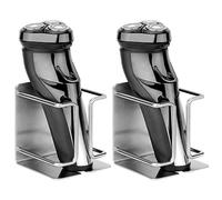 Fegtrty 2 soportes para afeitadora eléctrica, autoadhesivo, de acero inoxidable, para montaje en pared, soporte para afeitadora de baño