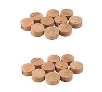 Fegtrty 20 piezas de llave de agua llave de agua válvula de escupida almohadilla de corcho para trompeta accesorios de reparación de trombón diámetro 9 mm grosor 4 mm