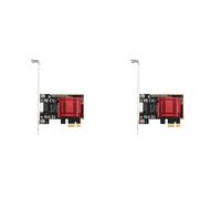 Fegtrty 2X 2.5G PCI-E Tarjeta de Red RTL8125B Chip Gigabit Ethernet PCIE Tarjeta de Red 10/100/2500Mbps 1Gbps/2.5Gbps RJ45 LAN PC, 750129900