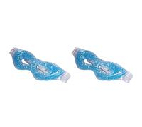 Fegtrty 2X Máscara de Ojo para Dormir Frío Caliente de Hielo Azul Fresco Comprimir Gel Visera Fatiga Alivio Cuidado de Ojos Relajación Quitar Oscuro de Ojeras