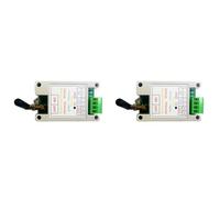 Fegtrty 2X RS485 RS232 USB Transceptor Inalámbrico 20DBM 433M Transmisor Y Receptor VHF/UHF Radio Modem(RS485)