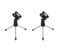 Fegtrty 2X Tripode Ajustable del Angulo Portatil Plegable Desmontable Soporte Sostenedor Apoyo de Microfono de Escritorio Mesa, 750108767