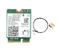 Fegtrty 3X 9560NGW Tarjeta WiFi+Antena 1730Mbps Wireless AC 9560 Dual Band 2.4G+5G BT 5.0 802.11AC M.2 CNVI 9560NGW Adaptador Inalámbrico