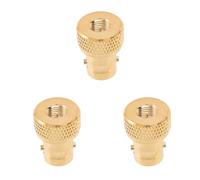Fegtrty 3X SMA Macho Una BNC Hembra Jack M/F Tipo Recto Adaptador RF Conector Coaxial