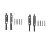 Fegtrty 4 Piezas Eje de Transmisión Eje de Muñón de Portal Trasero Delantero de Acero Duro para Redcat GEN8 1/10 RC Coche de Oruga Accesorios Piezas de Actualización