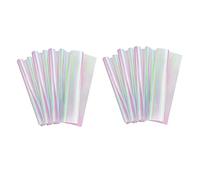 Fegtrty 40 piezas de papel de celofán de 59 cm x 57 cm, diseño de flores de iris